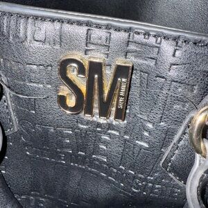 Steve Madden Black Embossed Women's Bag